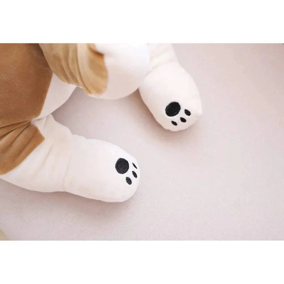 30'' Shiba Inu Plush Stuffed Animal  Sleeping Dog Toy for Kids - Picture 6 of 7